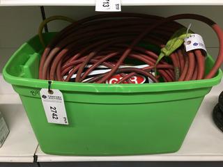 Quantity of Assorted Air Hoses.