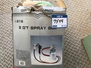 Selling Off- Site -  Used 2 Qt Spray Gun.  Location - 527 North 200 East, Raymond, AB -  For Further Information Please Call Chris 403-308-1161.