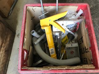 Selling Off- Site -  Crate of Misc. Electrical & Calking Guns.  Location - 527 North 200 East, Raymond, AB -  For Further Information Please Call Chris 403-308-1161.