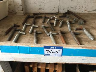 Selling Off- Site -  Approximately (20) Lag Style Gate Hinges.  Location - 527 North 200 East, Raymond, AB -  For Further Information Please Call Chris 403-308-1161.