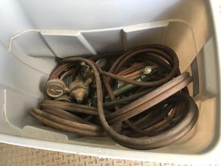 Selling Off- Site -  Bin of Oxygen Acetylene Hoses & Gauges.  Location - 527 North 200 East, Raymond, AB -  For Further Information Please Call Chris 403-308-1161.