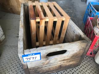 Selling Off- Site -  (2) Wood Crates.  Location - 527 North 200 East, Raymond, AB -  For Further Information Please Call Chris 403-308-1161.