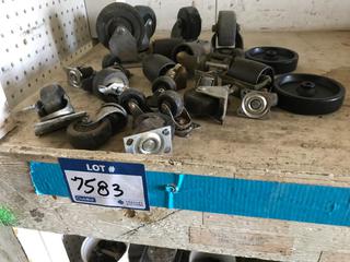 Selling Off- Site -  Approximately (22) Misc. Castors.  Location - 527 North 200 East, Raymond, AB -  For Further Information Please Call Chris 403-308-1161.