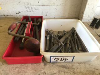 Selling Off- Site -  (2) Bins of Misc. Punches & Drill Bits.  Location - 527 North 200 East, Raymond, AB -  For Further Information Please Call Chris 403-308-1161.