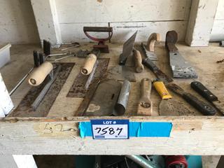 Selling Off- Site -  Miscellaneous Trowels & Putty Knives.  Location - 527 North 200 East, Raymond, AB -  For Further Information Please Call Chris 403-308-1161.