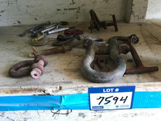 Selling Off- Site -  Miscellaneous Chain Hook & Shackles.  Location - 527 North 200 East, Raymond, AB -  For Further Information Please Call Chris 403-308-1161.