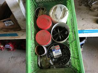 Selling Off- Site -  Crate w/Misc. Screws, Bolts & Brackets.  Location - 527 North 200 East, Raymond, AB -  For Further Information Please Call Chris 403-308-1161.