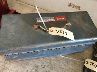 Selling Off- Site -  Blue Tool Box w/Misc. Tools.  Location - 527 North 200 East, Raymond, AB -  For Further Information Please Call Chris 403-308-1161.