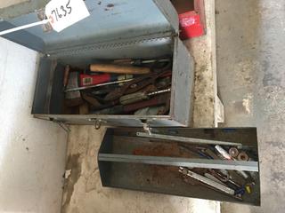 Selling Off- Site -  Gray Tool Box w/Misc. Tools.  Location - 527 North 200 East, Raymond, AB -  For Further Information Please Call Chris 403-308-1161.
