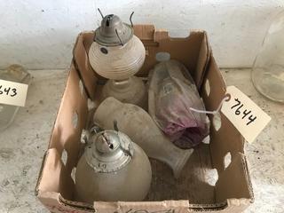 Selling Off- Site -  (2) Antique Oil Lamps.  Location - 527 North 200 East, Raymond, AB -  For Further Information Please Call Chris 403-308-1161.