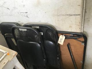 Selling Off- Site -  (3) Folding Chairs w/Card Table.  Location - 527 North 200 East, Raymond, AB -  For Further Information Please Call Chris 403-308-1161.