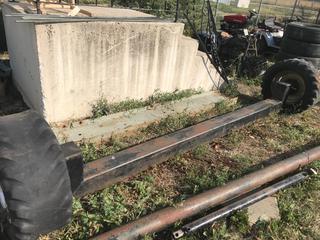 Selling Off- Site -  Axle 116" Wide 8 Bolt Hubs.  Location - 527 North 200 East, Raymond, AB -  For Further Information Please Call Chris 403-308-1161.