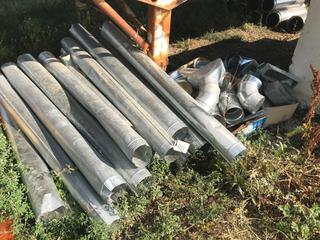 Selling Off- Site -  Heat Duct (13) Pieces 5"x60" & (2) Boxes Misc. End Pieces.  Location - 527 North 200 East, Raymond, AB -  For Further Information Please Call Chris 403-308-1161.
