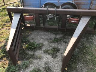 Selling Off- Site -  Custombuilt Hyd. Bale Handler.  Location - 527 North 200 East, Raymond, AB -  For Further Information Please Call Chris 403-308-1161.