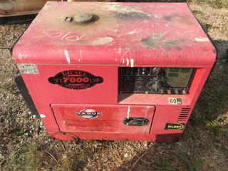 Selling Off- Site -  Tahoe Powerquip 7000 LX4 Diesel Genset w/ Remote  Location - 527 North 200 East, Raymond, AB -  For Further Information Please Call Chris 403-308-1161.