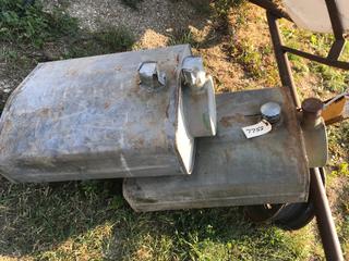 Selling Off- Site -  John Deere antique Tractor Fuel Tanks  Location - 527 North 200 East, Raymond, AB -  For Further Information Please Call Chris 403-308-1161.