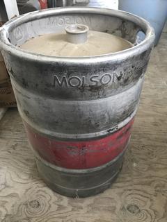 Selling Off- Site -  Molson Keg Empty.  Location - 527 North 200 East, Raymond, AB -  For Further Information Please Call Chris 403-308-1161.