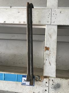 Selling Off- Site -  (2) Pry Bars.  Location - 527 North 200 East, Raymond, AB -  For Further Information Please Call Chris 403-308-1161.