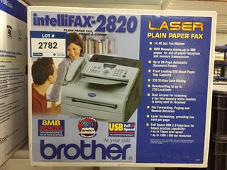 Brother IntelliFax 2820 Plain Paper Fax/Phone/Copier.