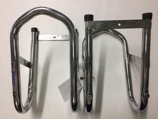 (2) Removable Wheel Chocks, 5.5" Inside Width.