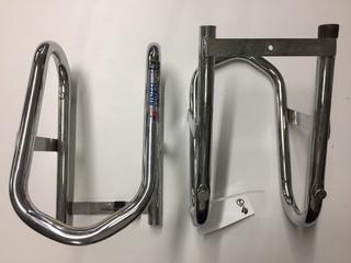 (2) Removable Wheel Chocks, 5.5" Inside Width.