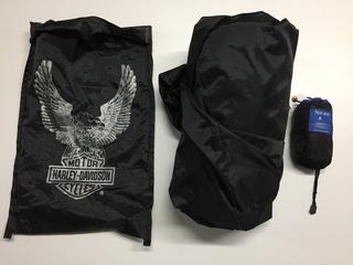 Harley All Weather Motorcycle Cover & Norwex Microfiber Cloth.