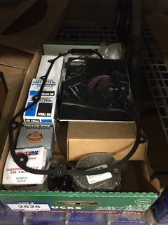 Quantity of Oil Filters, Gasket, Exhaust Heat Wrap, Twin Chain Auto Tensioner Kit, Oil Change System.