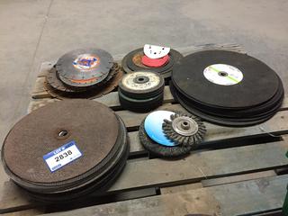 Quantity of Assorted Metal/Asphalt/Steel Disks.