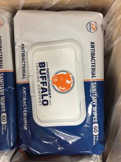 (1) Box of 36 Bags of Northwest Buffalo Trading Company Individual Packages of Sanitary Wipes.