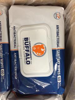 (1) Box of 36 Bags of Northwest Buffalo Trading Company Individual Packages of Sanitary Wipes.