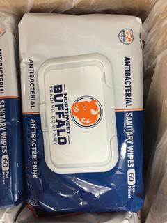 (1) Box of 36 Bags of Northwest Buffalo Trading Company Individual Packages of Sanitary Wipes.