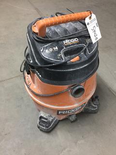 Ridgid 14 Gal 6.0Hp Wet/Dry Shop Vac. *No Hose*