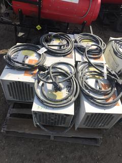 (5) Blaze 6/9E Electric Construction Heaters.