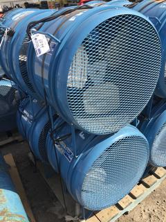 (2) Sure Flame Model# FN20 Blue Construction Fans.