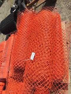 (5) Rolls of Orange Temporary Construction  Fence.