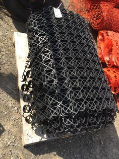 Roll of Black Plastic Protective Matting.