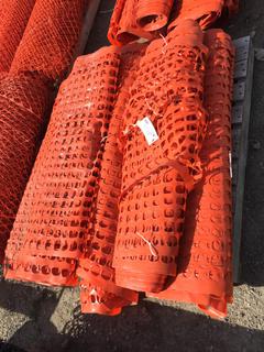 (5) Rolls of Orange Snow Fence.