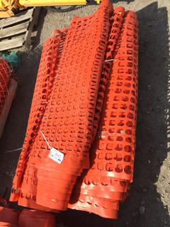 (5) Rolls of Orange Snow Fence.