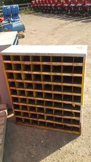 (2) Metal Bolt Bins - Grey 12" x 36" x 42" Ea.