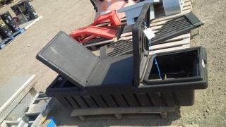 Black Plastic Tool Box for Truck 21" x 71" x 14".