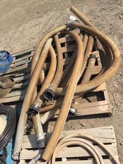 Assorted Short Lengths of 3" Water Hoses.