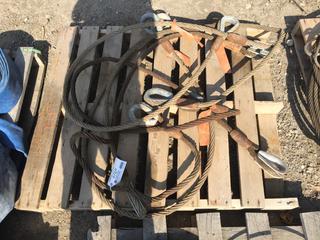 Pallet of 7/8" Steel Cable Slings.