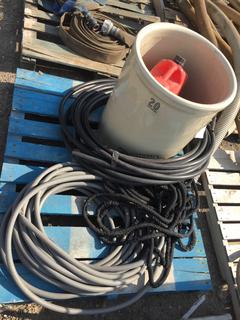 Quantity of Water Hoses, (1) Jerry Can & Ceramic Pot.