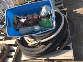 Sandblasting Hoses, Shield & Gear.