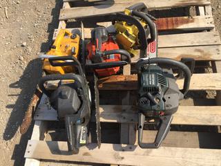 (3) Craftsman Chainsaw, (1) McCulloch Chainsaw & (1) Echo Chainsaw. *Parts Only*