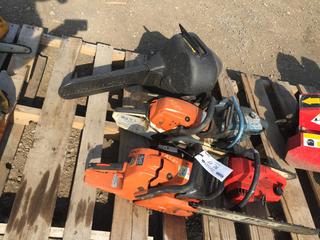 (1) Craftsman Chainsaw, (1) Homelite Chainsaw, (1) Stihl Chainsaw, (1) Echo Chainsaw & (1) McCulloch Chainsaw. *Requires Repair*