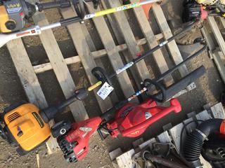 Poulan Pro 33cc, Homelite Weed Trimmers & Turo Rake/Vac Electric Blower. *Requires Repair*