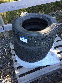 Set of (4) Hankook Winter Tires 175/70 R13.