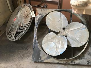 Selling Off- Site -  (2) 24" Exhaust Fans.  Location - 527 North 200 East, Raymond, AB -  For Further Information Please Call Chris 403-308-1161.