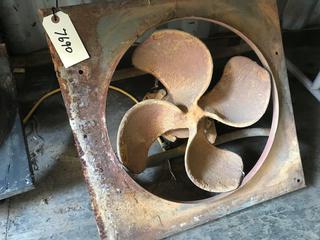 Selling Off- Site -  (1) 16" Exhaust Fan.  Location - 527 North 200 East, Raymond, AB -  For Further Information Please Call Chris 403-308-1161.